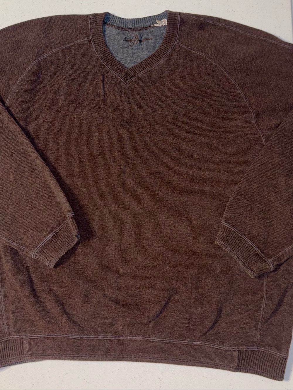 Tommy Bahama size xl  Brown V-Neck Sweater - Soft Everyday Knit